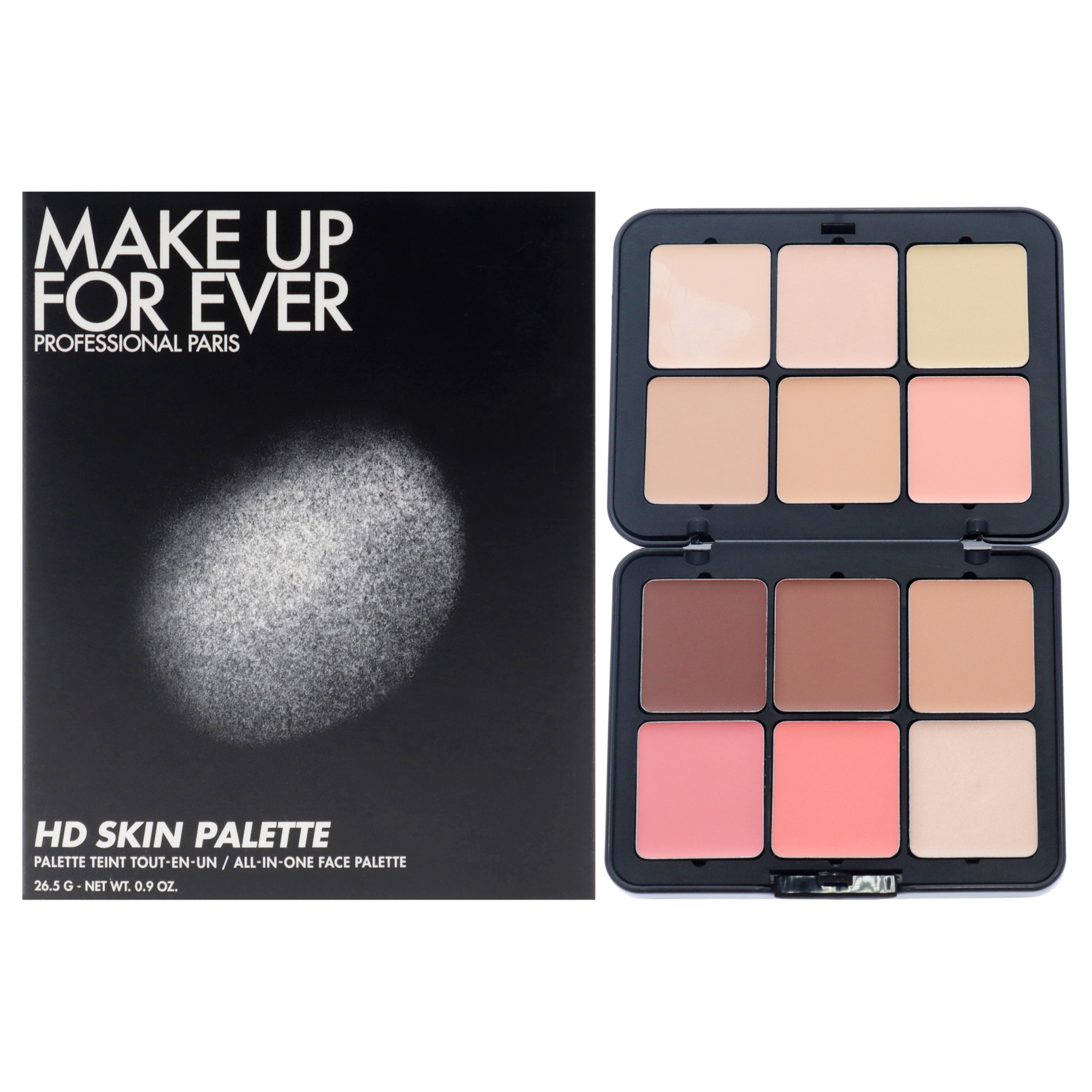 MAKE UP FOR EVER HD SKIN PALETTE 6色入り All-In-One Palette & Brush Duo - Save On Sets MAKE UP FOR EVER